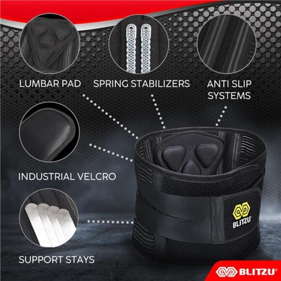 Back Brace for Lower Back Pain, Great for Women and Men With Removable Lumbar - Picture 2 of 7